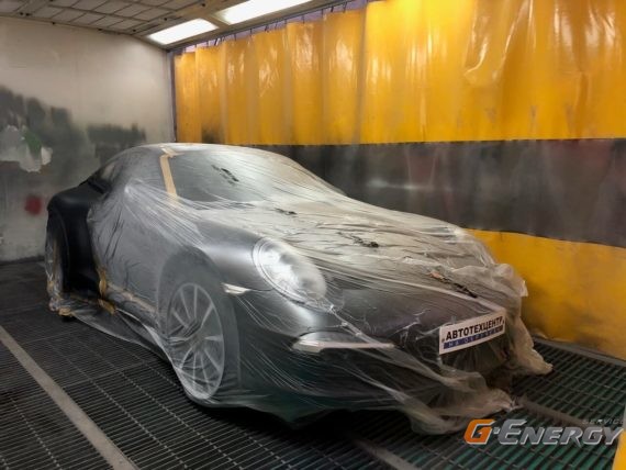 Покраска бампера и заднего крыла PORSCHE 911